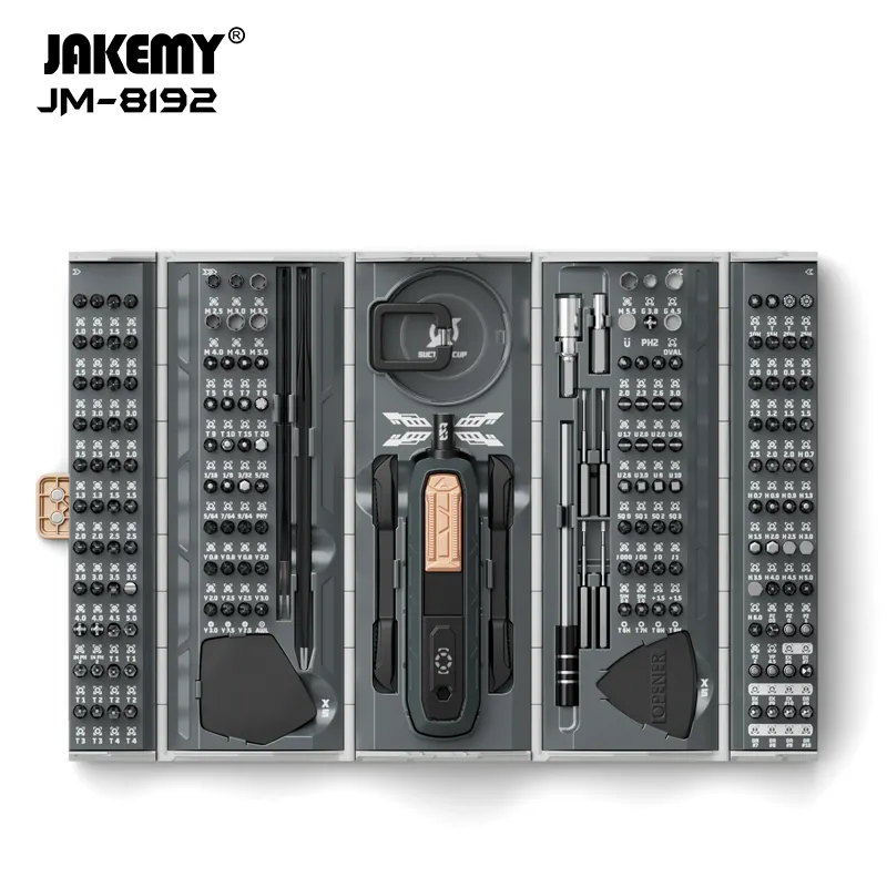 JAKEMY 180合1 CR-V 螺絲刀頭精密迷你工具箱 JM-8192