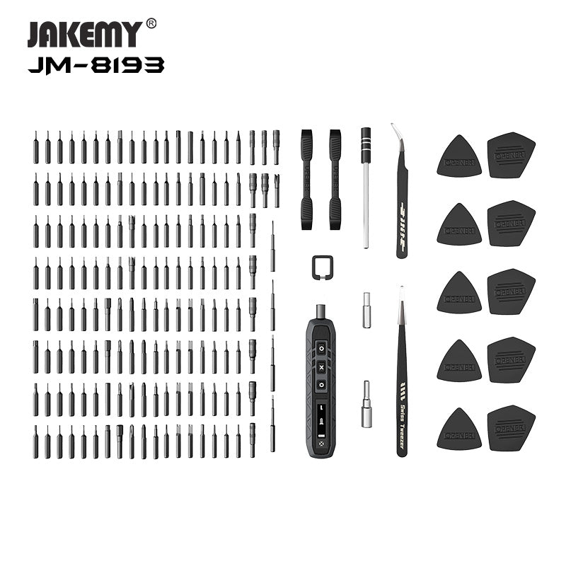 JAKEMY 180合1 CR-V 電動螺絲刀頭精密迷你工具箱 JM-8193