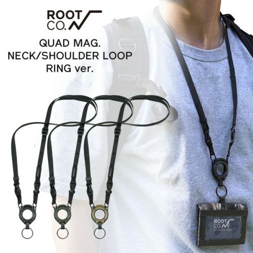 ROOT CO. Quad Mag Neck/Shoulder Loop Ring 可拆式磁扣掛繩